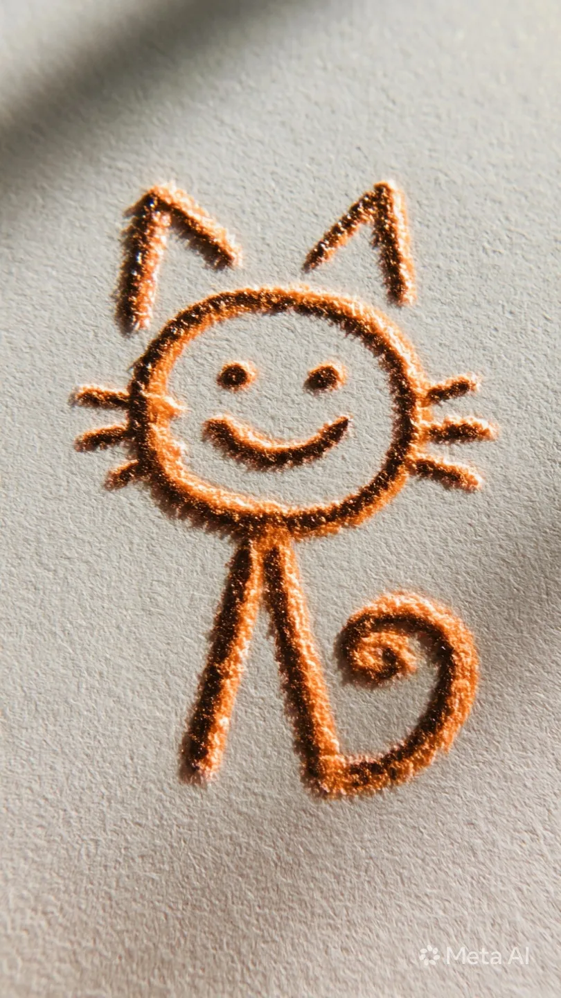 A child's crayon drawing of a character on white paper, the kind of artwork DoodleTale turns into book illustrations