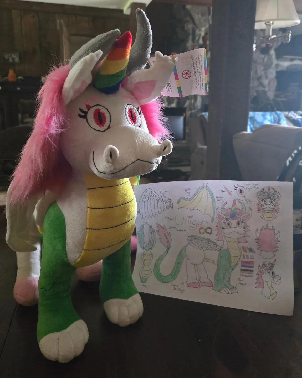 Turn a drawing into a stuffed animal (and the keepsake most parents forget to compare it to)