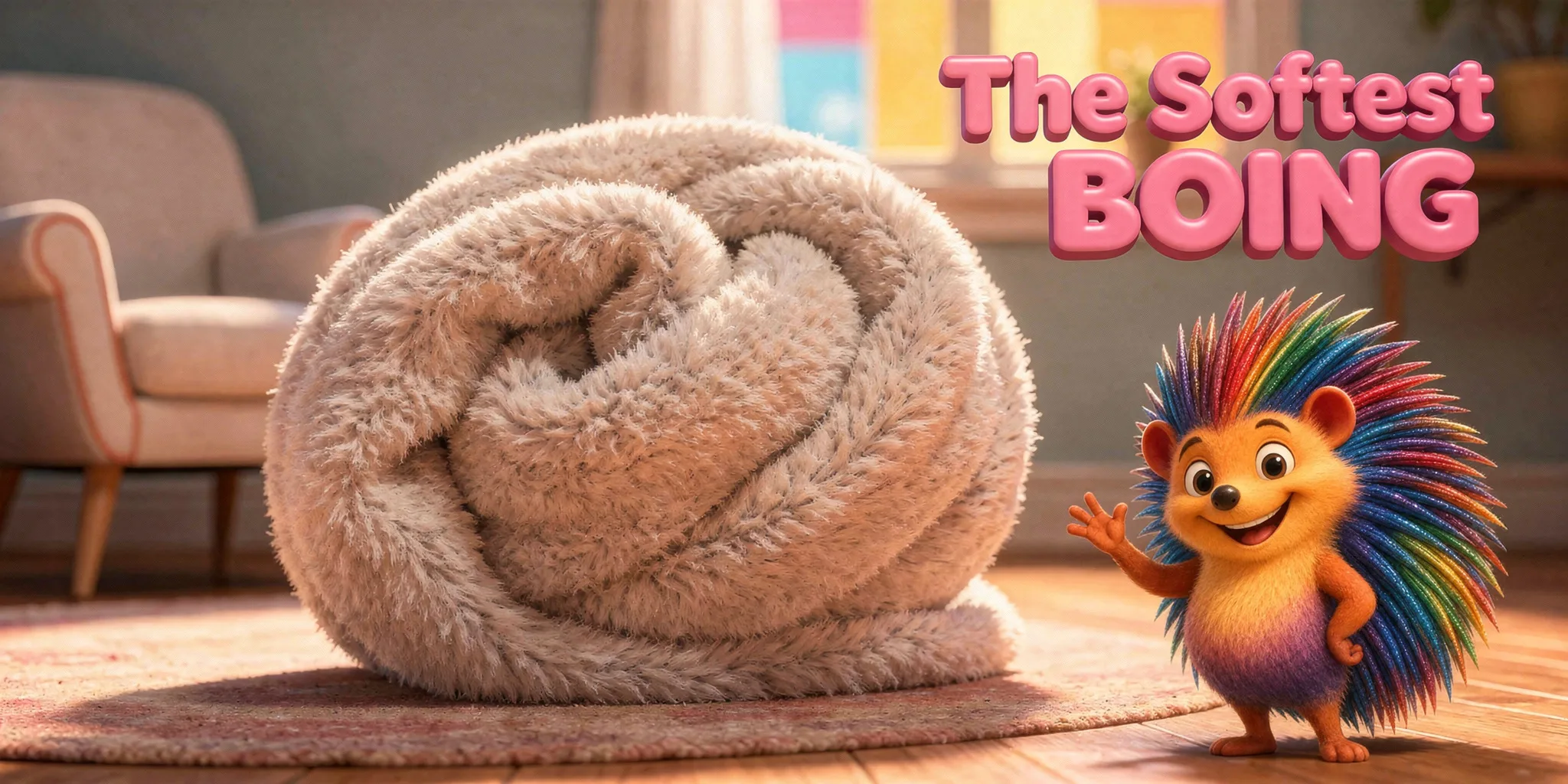 DoodleTale Grandparents Day personalized storybook: The Softest BOING, starring Milo's hedgehog drawing